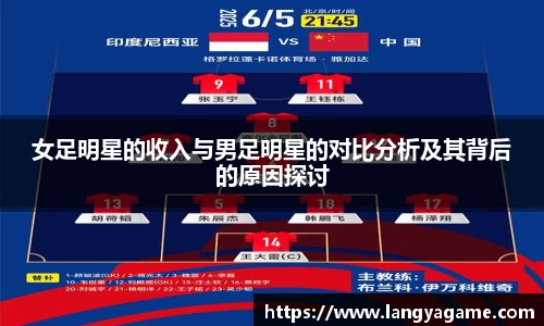 女足明星的收入与男足明星的对比分析及其背后的原因探讨